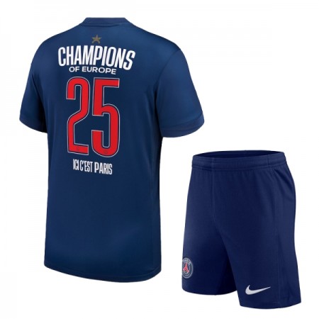 Paris Saint-Germain 1 Star Champions of Europe Matchtröjor Barn Hemma Fotbollströja 2024-25